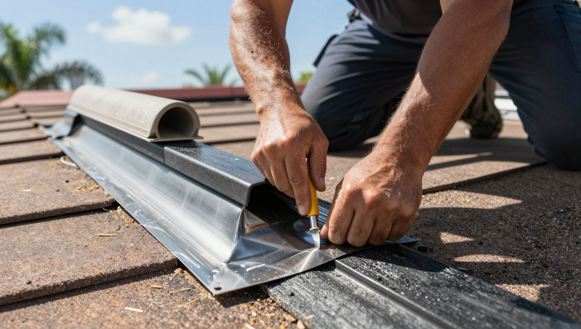 Chimney flashing repair completed on Winter Park tile roof