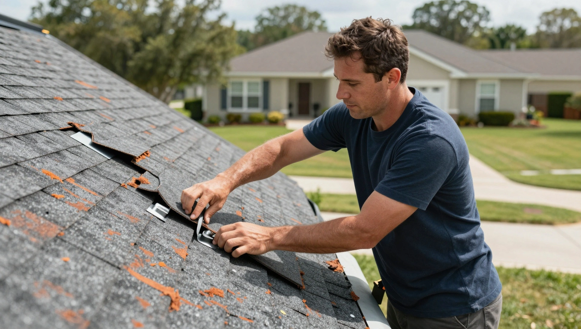 Residential roof leak repair in Orlando FL